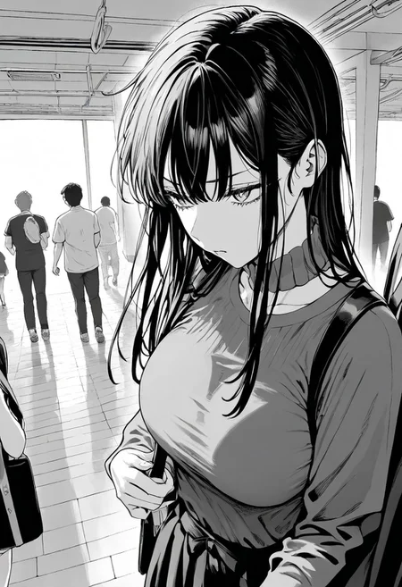 masterpiece, best quality, newest, absurdres, highres, EMPILV1.0, manga, monochrome, greyscale, solo, solo focus,
1boy,
