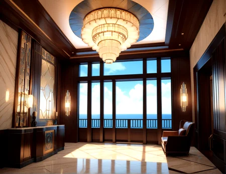 score_9, score_8_up, score_7_up,
<lora:Art_Deco_Interior_(Architecture)_(SDXL)_(AD):1> art deco, interior, architecture, interior design, marble, limestone, intricately designed (windows, doors, metals doors, ceiling, lamp, lighting, chandelier, metal wall panels, wood wall panels, ceiling panels, ), penthouse, living room, dining room, bathroom, office, bedroom, large window, fireplace, paneled ceiling, luxury,
8K, In'ei, chiaroscuro, rim lighting, perfect depth of field shot, ray tracing, 8K CGI render, beautiful, subsurface scattering, detailed fluffy anime clouds, photographic realism, soft lighting, soft shading, art by Thomas Kinkade,
BREAK zPDXL, zPDXLxxx, <lora:wowifierXL:0.2> art by mooncryptowow <lora:sdxl_lightning_8step_lora:0.4> <lora:detailed_notrigger:0.5>