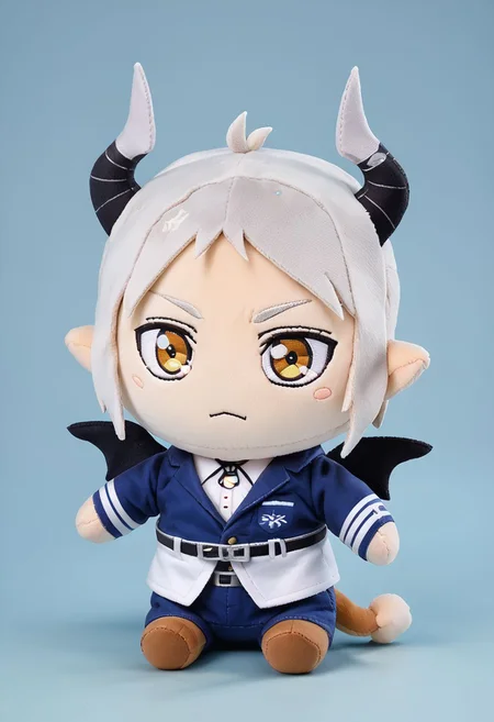 score_9, score_8_up, score_7_up,((plushify, chibi,  character stuffed toy)),dorugoramon,wings,horns,tail