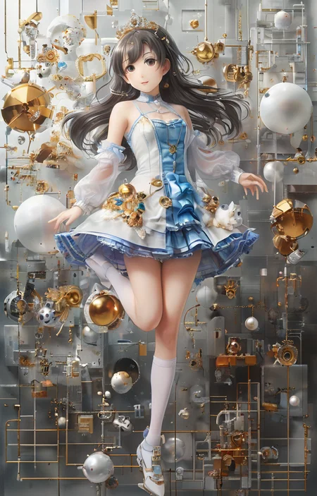 masterpiece,best quality,<lora:tbh244-sdxl:0.9>,illustration,style of Exploded assembly
portrait of idolmaster cinderella girls,