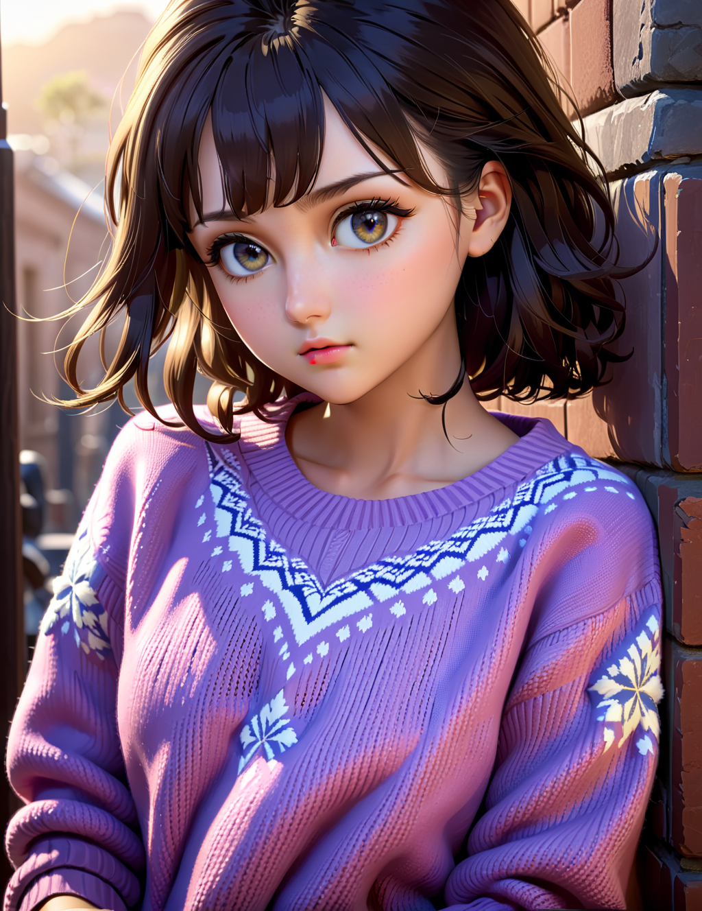 <lora:menhera-202403180000:1>, girl, menhera, sweater,, cinematic photo masterpiece, best quality, ultra high res, 8k, epic realistic, ultra detail, realistic, realism, photorealism, photo-realistic, high contrast, (photorealistic:1.4), 8k high definition detailed realistic, (best quality, masterpiece:1.2), highly detailed