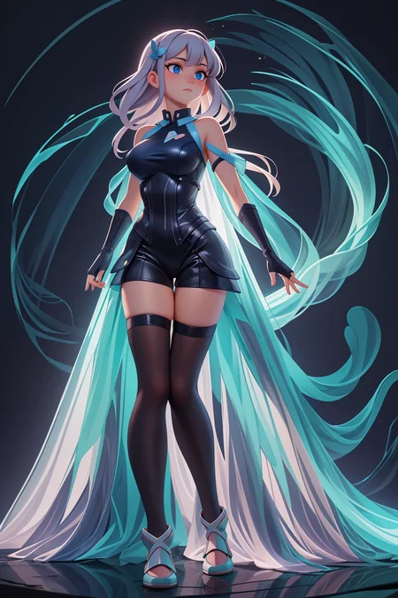 amazing detail, absurdres, masterpiece <lora:bioluminescent_dress-1.0:0.6> <lora:colorify:0.4> <lora:Noiseoffset_v2_Pynoise:1>, <lora:Kid_Book:0.4> <lora:3D_Render_3DMM_V7:0.6> <lora:3D_Chibi_Blindbox:0.4>