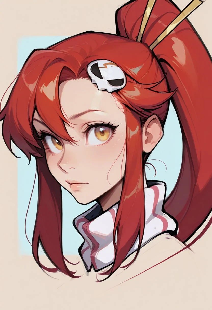 {{masterpiece,best quality,amazing quality,absurdres}}, {{flat shading, cel shading}},
BREAK
1girl, solo, simple background, portrait, upper body, looking at viewer, yoko littner