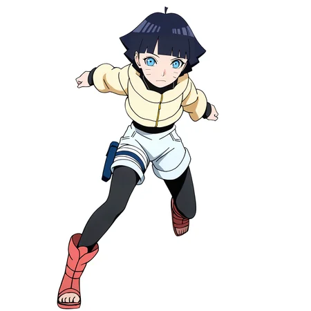 sharp focus, pixiv masterpiece, score_9, score_8_up, source_anime, score_7_up, best quality, highres, absurdres, BREAK
<lora:Himawari_Uzumaki_IL_v36:1>, uzumaki_himawari_shinobi_il, 1girl, solo, blue_eyes, dark-blue_hair, short_hair, yellow_jacket, blue_right_thigh_holster, right_leg_bandage, grey_shorts, black_leggings, long_open-toe_boots, ahoge, full body, standing, facing viewer, looking at viewer, white background, simple background