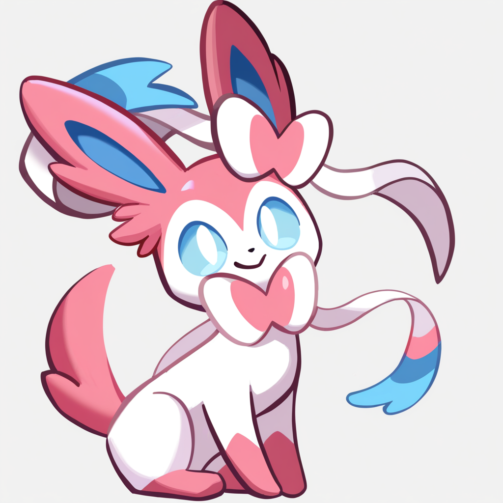 crk1styl111, year 2024, masterpiece, best quality, newest, absurdres, highres, full body, sylveon, pokemon \(creature\)