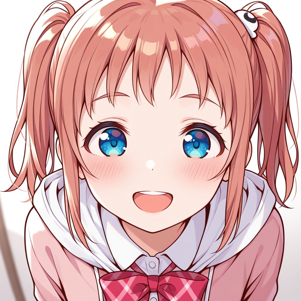 masterpiece, best quality, 32k, high resolution, absurdres, honoka kanami, POV, looking at viewer, blush, smile, open mouth, upper teeth only