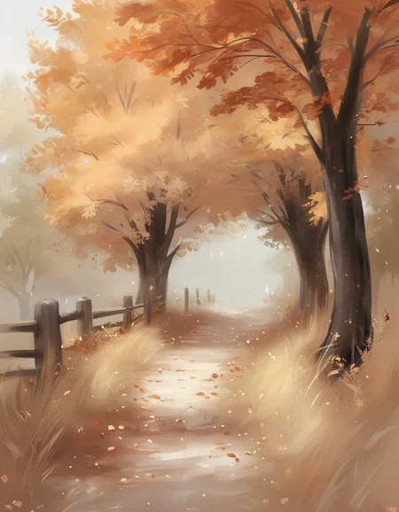 autumn landscape <lora:novuschroma31 style_b3:1> novuschroma31 style