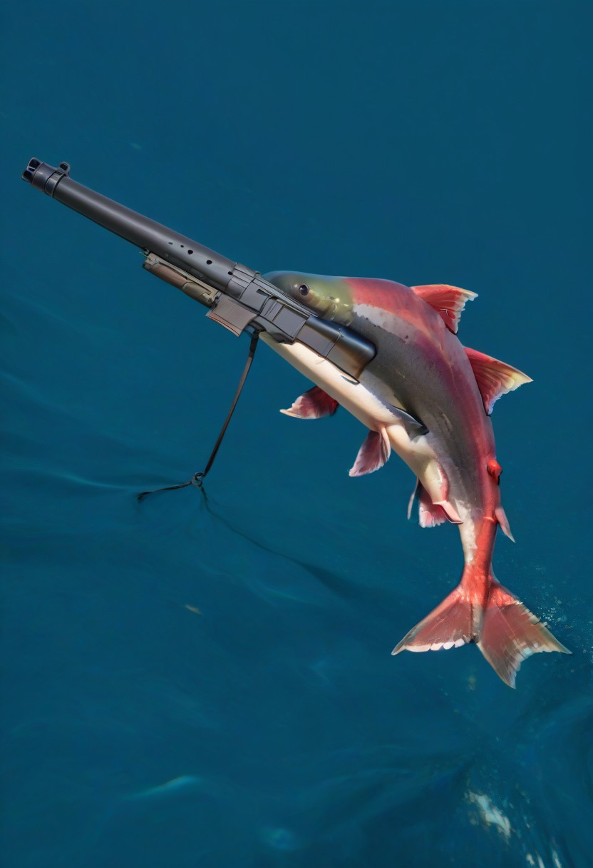 ((Shotgun salmon))((large shotgun salmon))
shotgun