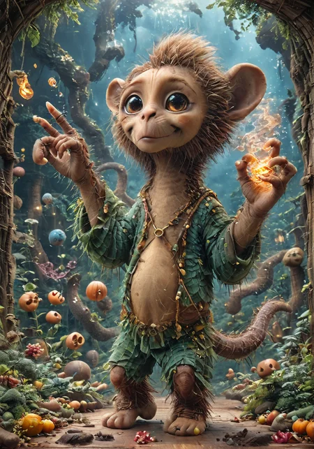 anthropomorphized [chimpanzee|human baby|sphynx cat], dynamic pose, dynamic angle, three fingers, four toes, <lora:zhibi:1>, zhibi,  <lora:add-detail-xl:0.7>, <lora:XSfenlie:0.7>, fenliexl, mixed media, surrealism, <lora:The_Lost_Snoos:1>, <lora:Surreal_World_v2:0.5>, SurrealWorld, <lora:Illustration_Insanity:0.5>,  <lora:bestiarum:1>, bestiarum, bxsr,  <lora:20240306-1709679998181:1>, Dolls,  <lora:x-ray style:0.5> x-ray style,  <lora:TQ_-_Botanical_Backdrops_XL:1>, <lora:EnvyDynamicPoseXL01:1>