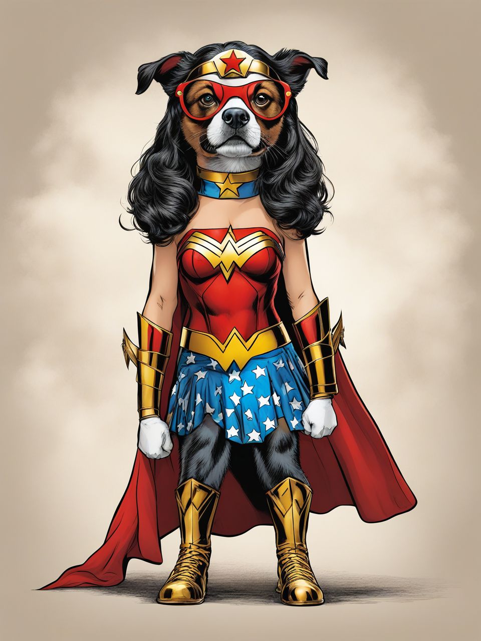 Wonderwoman  HuWoof  <lora:SDXL_HuWoof_LoRA:1>