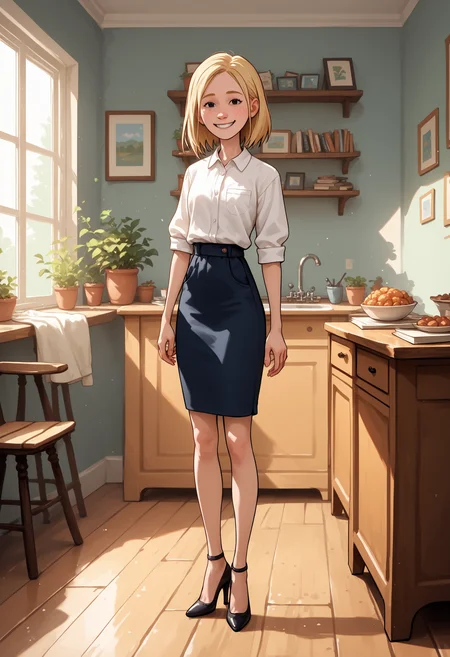 score_9, score_8_up, score_7_up, score_6_up, score_5_up,  1girl, solo, full body,
<lora:Nora (Storybooth):0.9> Nora_Storybooth, blonde hair, medium hair, freckles, smile, black eyes,
high heels,
indoors, detailed background,
<lora:Expressive_H:0.7> Expressiveh,
<lora:add-detail-xl:0.9>
<lora:light:1> neolight
