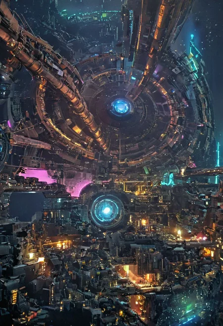 (pastel neon niji colors, terraforming mecha-Pyramid Like drdnght machine hovering above planet earth 20000 bc, Tower of Babel, winding pipes winding up, spiral pipes, Huge robot maintenance cabin), 
(Fluorescent color tints, urban city   window view),
industrial|machine|pipes|Screen|Monitor|Signboard_Details,
Metal|Glass|Leather|mecha_Texture,
atmospheric haze, Film grain, cinematic film still, highly detailed, high budget, cinemascope, moody, epic, OverallDetail, gorgeous, 2000s vintage RAW photo, photorealistic, candid camera, color graded cinematic, eye catchlights, atmospheric lighting, skin pores, imperfections, natural, shallow dof,
extremely detailed, caveruinsPOV, treehouse, xtower, industrialbuilding, spstation, (((Architecture physical model))),