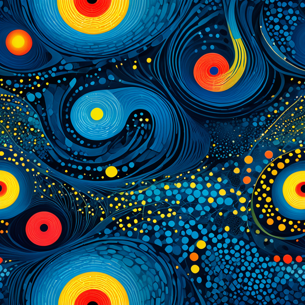 Breaking apart into fragmented, painted strokes, Jagged crystal structures growing from darkness, Endless field of shifting sand dunes in surreal colors, Yayoi Kusama, Hilma af Klint, Paul Klee, Foggy, Layered, Elegant, Luminous, Balanced, Motion-focused, Interconnected, Swirling, Mystical, Blended masterpiece, best quality, absurd resolution, artabs,  <lora:artfullyABSTRACTA:1>,