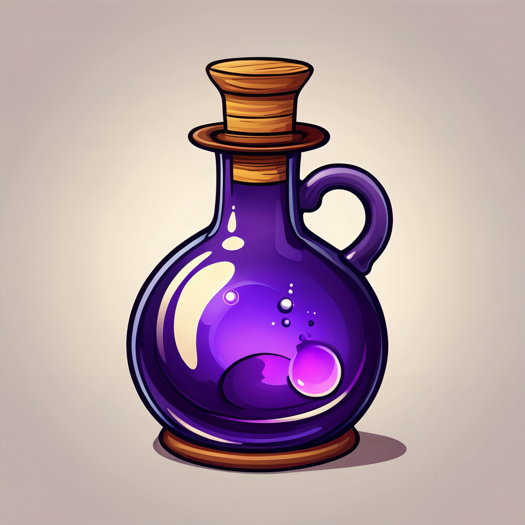 a potion,
white background, simple background, detailed anime style,game icon, 
<lora:anime_game_icon:1>