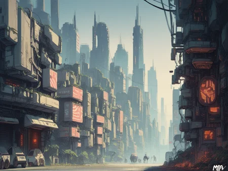 score_9, score_8_up, score_7_up, score_6_up, score_5_up, score_4_up,   <lora:m1ntfl4v0rXLP:0.9> m1ntfl4v0r, city, science fiction,