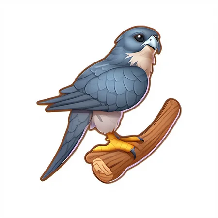 2d icon. a cartoon bird sitting on a branch. <lora:SDXL_icon_V2-000034:1>