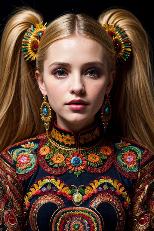rustic folk costume, BLACK BACKGROUND, folk costumes (Priscilla Lane: 1,2) (8k, RAW photo, highest quality), hyperrealistic, intricate abstract, intricate artwork, abstract style, otherworldly, mesmerizing parallel dimension, gravity defies logic,  weightlessness in an unknown realm, non-representational, colors and shapes, expression of feelings, imaginative, highly detailed, extremely high-resolution details, photographic, realism pushed to extreme, fine texture, 4k, ultra-detailed, high quality, high contrasthanfu,clear face, Ultra High Resolution, wallpaper, 8K,Rich texture details, hyper detailed, detailed eyes, detailed background, dramatic angle, epic composition, SimplepositiveXLv1 (masterpiece, high quality, ), , , model photoshoot, , a stylish girl, (by Andreas Gursky:1,3)