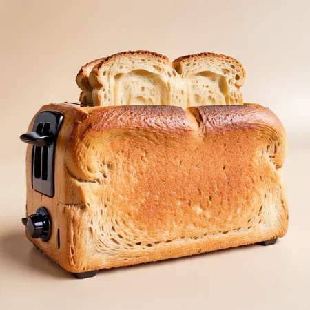 toaster made of bread  <lora:Bread:0.7>