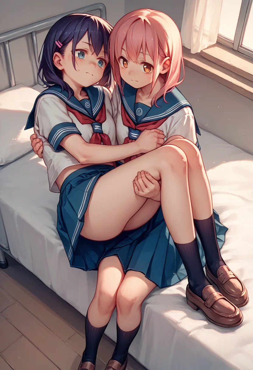 score_9, score_8_up, score_7_up, score_6_up, source_anime, <lora:princess_carry_v0.3-pony:1>
princess carry, 2girls, school uniform, serafuku, bed,