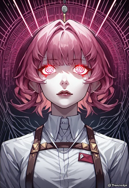 score_9, score_8_up, score_7_up BREAK indoctrination, psychological_domination, hypnotic_pattern, subliminal_messages, glowing_eyes, spellcasting, mind_control, surreal_background, kafucka, 1girl, white shirt <lora:(Anzhc) ÐндÑÑÑ
а, Ñ Ð½Ð°Ñ ÐаÑка, возможно кÑиминал, по конÑм!:1>