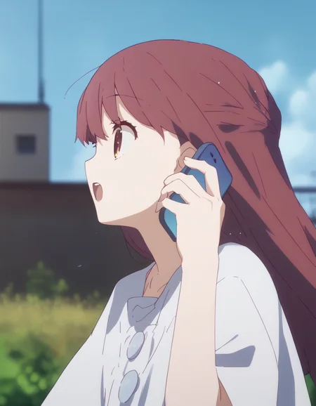 score_9, score_8_up, score_7_up, source_anime, <lora:talking_on_phone_v0.3-pony:0.8>
<lora:rin-ponyxl:0.9> rnshltr,
1girl, solo, from side, talking on phone, open mouth, blue sky
