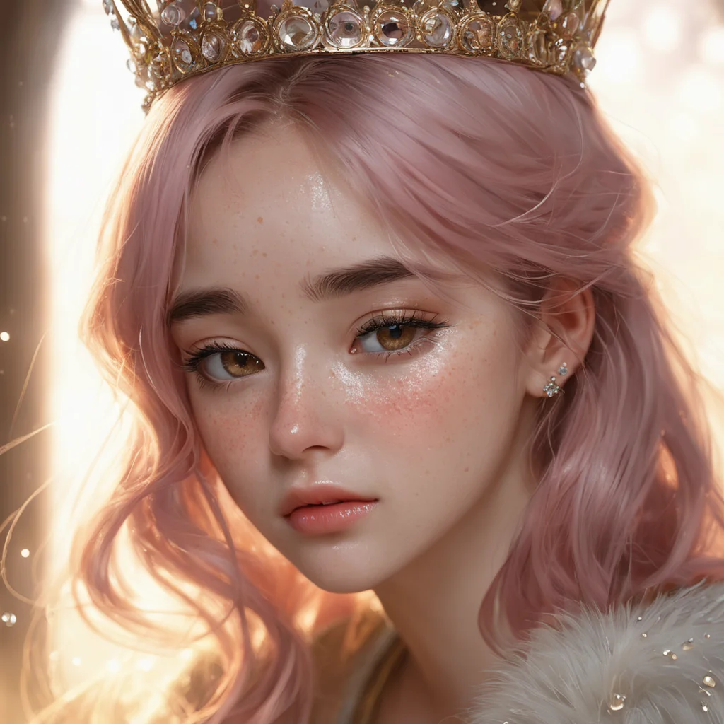 masterpiece, best quality, (1girl), Sam Yang, beautiful detailed eyes, looking at viewer, upper body, pink hair, shy, cat ears, very detailed, high resolution, sharp, sharp image, 4k, 8k,
RAW photo, (photo flash:1.5) (fashion photography) (pictorialist style), fashion shot, realistic photo style, sharp focus
sunlit hall, weeping princess, regal throne, dust particles, tiny stars, tears glistening, profound sorrow, inconsolable grief, loneliness, heartache, despair, grace, majesty, radiant light filtering, golden aura, heavy crown, velvet robes, bejeweled, crystal chandelier, somber ambiance
(full body shot) of a 20 yo princess wearing a crown, she is angry or crying, sad looking, tearful and open-mouthed, reveal sorrow, teary, tear, sorrow, crying, transparent liquid, water tears, glass tears, cute face, unkempt hair, detailed eyes, complexion nuances, dappled light on face, no make-up, detailed face and eyes, very thin eyebrows, pale skin, natural skin texture, (highly detailed skin:1.1), textured skin, (oiled shiny skin:0.5), (skin blemish:1.3), (moles:0.8), (imperfect skin:1.5), intricate skin details, visible skin detail, (detailed skin texture:1.1), (oiled shiny ultra white skin:0.6), mascara, (skin pores:1.1), (light freckles:0.3), skin fuzz, (blush:0.5), (goosebumps:0.5), translucent skin, subsurface scattering, (minor skin imperfections:1.2), wrinkles, vitiligo spots, [brown spots:0.01], [whiteheads], [blackheads], [white pimples:0.01], [red pimples:0.01], beauty spot, skin fuzz, detailed eyes, (round iris:1.1), light reflections in her eye, visible cornea, highly detailed iris, tiny blood vessels in the eye, remarkable detailed pupils <lora:polyhedron_all_sdxl-000005:0.5> <lora:tears-000007:0.6>