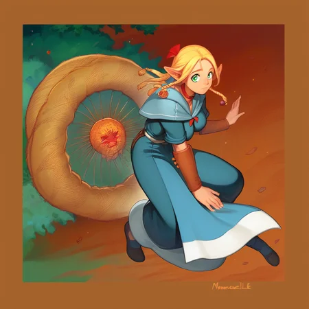 Marcille the heroine saves the day, manga, full body, the lovely mage, rivers and monster[:, busty:0.5]
score_8_up <lora:Marcille-10:.71> <lora:Retroscifi-Pony1-000011:1>