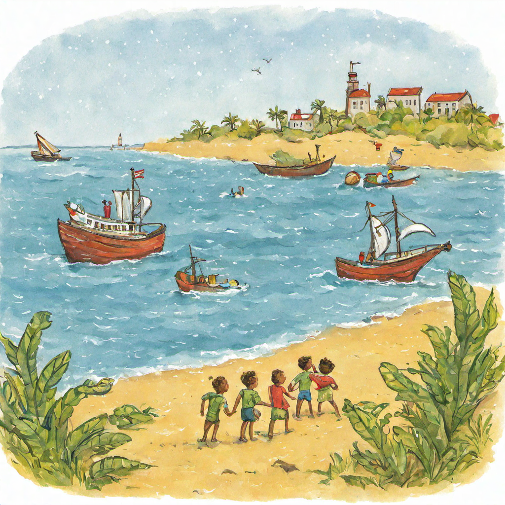 childrens_book_illustration 
Ships in sea near beach
<lora:Childrens_book_illustration-000001:1>