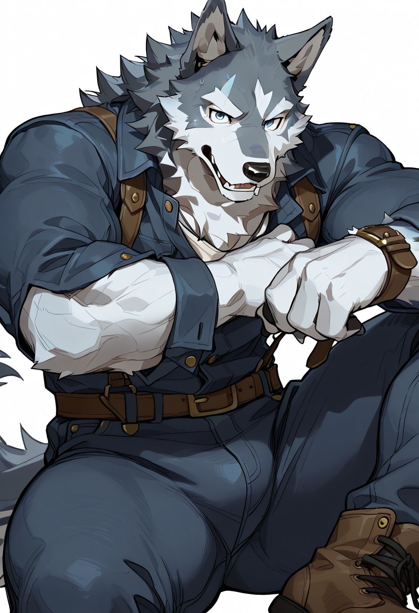 wolf, animal ears, furry, male, PG, Clothes