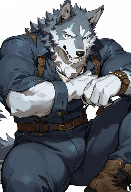 wolf, animal ears, furry, male, PG, Clothes