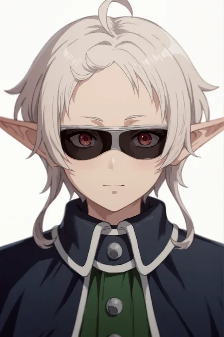 <lora:Sylphiette:0.8> rating_all, score_10, score_8_up, score_7_up, Fitz, glasses, upper body, white background, looking at viewer <lora:sdxl_lightning_4step_lora:1.0>