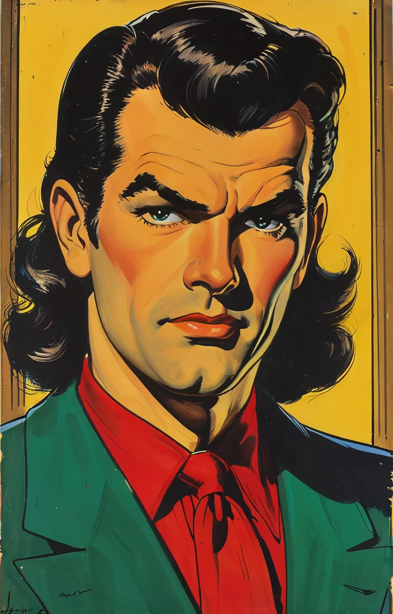 masterpiece,best quality,<lora:tbh369-sdxl:0.6>,illustration,style of Milton Caniff portrait of noble man