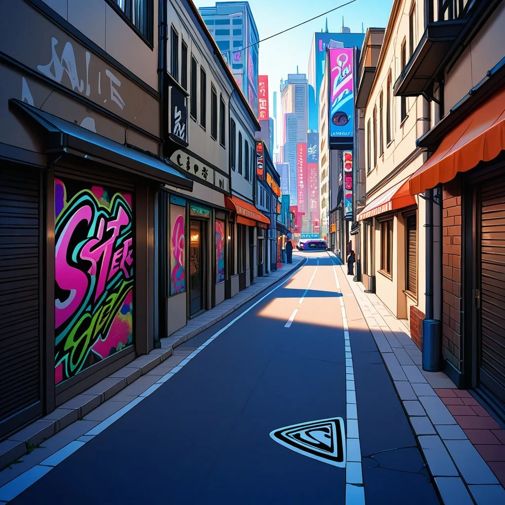 City street, graffiti, City Street Background, Hip Hop themed background,