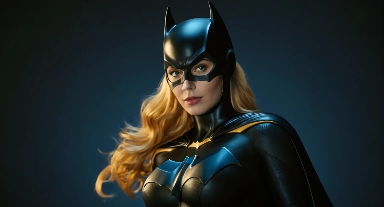 professional 3d model of (Cinematic Film stock footage style) in (arri alexa style) (Kodak film print style),
 <lora:Batgirl:1>
Batgirl a woman with blonde hair wearing nothing with big breasts exposed
 <lora:nsfw-xl-2.0:1>, octane render, highly detailed, volumetric, dramatic lighting