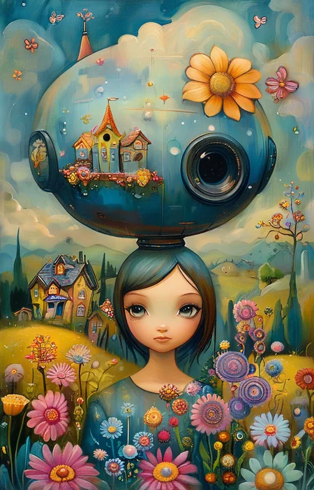 masterpiece,best quality,<lora:tbh158-sdxl:1>,illustration,style of Jeremiah Ketner, tile patten