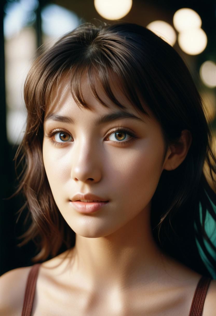 (masterpiece, best quality, high resolution:1.2), cinematic lighting, coherent light, coherent shadows, depth of field, highres, 35mm photograph, film grain, film stock photograph ,kodak portra 400 ,camera f1.6 lens , rich colors , hyper realistic , lifelike texture, detailed face, detailed eyes, detailed skin, extremely detailed, intricate details, (1girl, 21 years old), solo, realistic, brown hair, short hair, smile, shirt, shorts, from side, small breasts