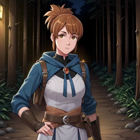 1girl, Marci <lora:Marci Illustrious:1>, woods