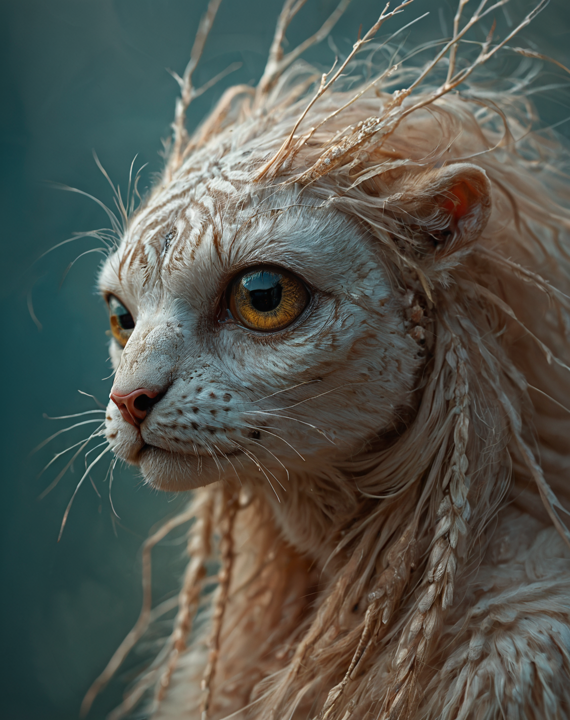 fantastical porcelain creature with vividlydecorated surface designs
BREAK (finest details, hires, high quality, realistic colors, true color palette:1.15), (score_9, score_8_up, source_photo, source_real, rating_explicit, high details. source_photo. content_realistic. analog_photograph:1.1).  eyedetailpxl,
BREAK   
<lora:detailed_notrigger:0.35>