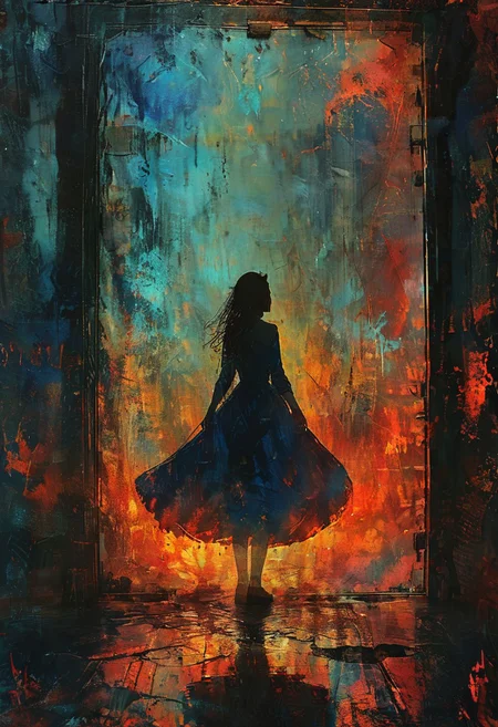 Devil in a Blue Dress, <lora:Lost_In_Dreams:0.6>, <lora:detailed_notrigger:0.8>, Cinematic lighting, <lora:Dreamyvibes artstyle SDXL - Trigger with dreamyvibes artstyle:0.7> Dreamyvibes Artstyle