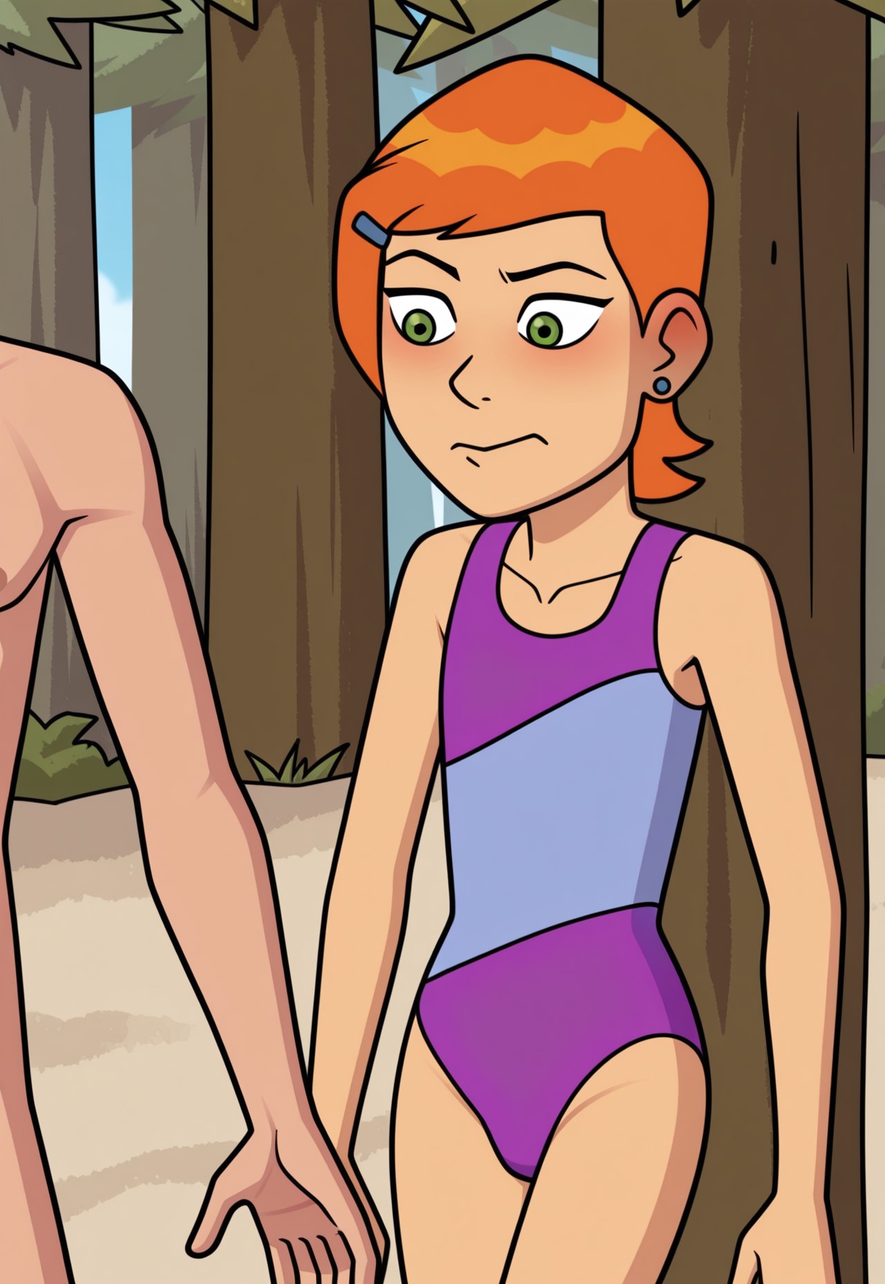 SulSum Style, perfect anatomy, Gwen Inc 10, 1boy, SwimSuit Inc Gwen,