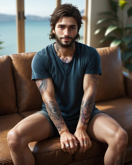 score_9, score_8_up, score_7_up, intricate details, rating_questionable,
<lora:homri52:1>,
<lora:DGDeek:1>
1boy(DGDeek, 1boy, brown hair, blue eyes, beard, tattoo, looking at the viewer, solo, slight smile,
full body, typical clothing, sitting on sofa) comfy living room,
highres,
detailed background, depth of field,
<lora:ral-chrosc-clr:0.5>, ral-chrosc-clr,
<lora:Expressive_H:0.5>, Expressiveh,
<lora:xl_more_art-full_v1:0.3>,
<lora:add-detail-xl:0.3>,