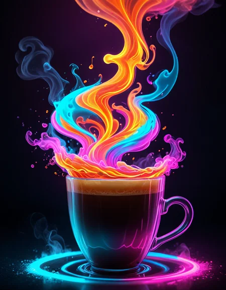 novuschroma70 style neon cup of coffee with swirling steam <lora:novuschroma70 style:1> <lora:sdxl_lightning_8step_lora:1>