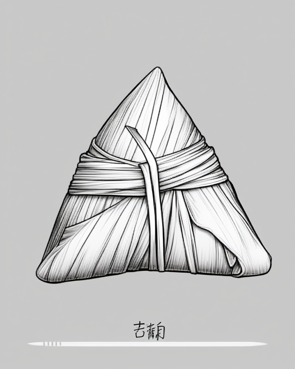 zongzi,,sketch,coloring page,Line drawing,<lora:cnfood-XL:1>