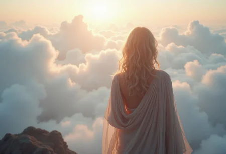 the most realistic, photorealistic photo ever taken [(an ancient greek mythological city:1.5) in the clouds,a dream world shifting landscapes, and ethereal creatures, Captured with a Hasselblad X2D 100C and an 80mm f/1.9 lens, hyper-realistic textures, soft studio lighting, elegant shadows, styled for a Vogue beauty editorial, incredible realism, creamy bokeh, ultra-detailed textures, perfect lighting],