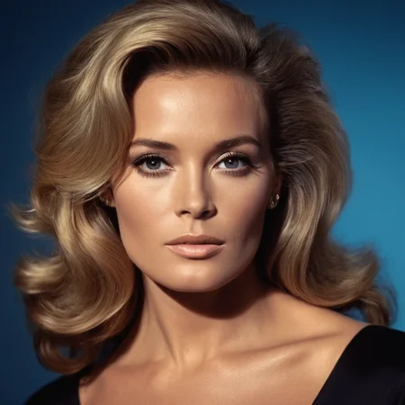 cinematic film still of <lora:James Bond 007 style:0.9> detailed sharp image of
Honey Ryder Ursula Andress a woman with a black top and blonde hair,1girl,solo,long hair,looking at viewer,blonde hair,simple background,brown hair,brown eyes,lips,blue background,portrait,realistic,nose , dramatic light, dramatic shadow light, contrast, cinematic color, cinematic look, filmic, realistic, realism, perfection, perfect, Kodak, Kodak film, movie still, spy film, action themed, espionage, James Bond style, James Bond film style, 007 style, 007 film style, shallow depth of field, vignette, highly detailed, high budget, bokeh, cinemascope, moody, epic, gorgeous, film grain, grainy