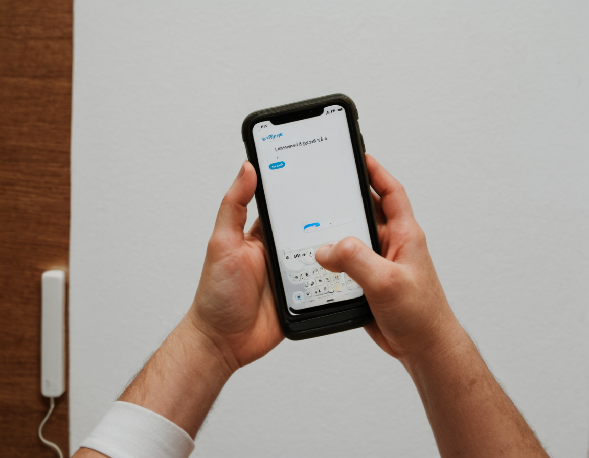 screenlora, man holding phone