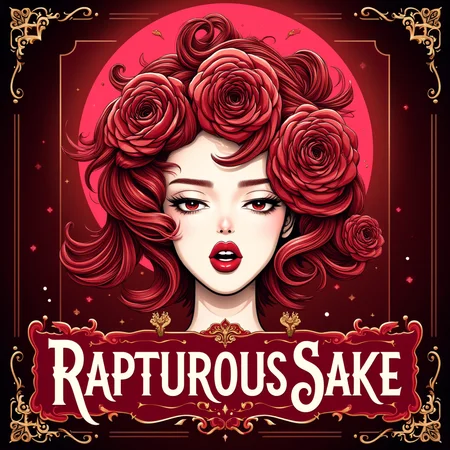 (Thick text, regal font at the bottom:Rhapsody for Rapturous Sake:2),
A humanoid rose woman hybrid with ruby red lips,embodying feminine allure,The colors radiate a rich gloss,
<lora:Text_Logo_-_Style:1>,<lora:ink_splats_flux:0.4>,<lora:FluxDFaeTasticDetails:0.8>,