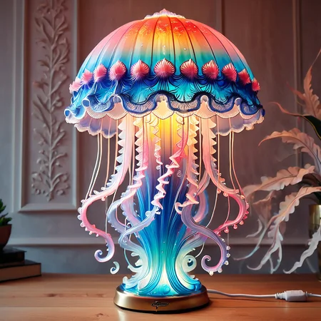 masterpiece,
jellyfishstyle, lamp,glow
<lora:jellyfish-xl:0.8>