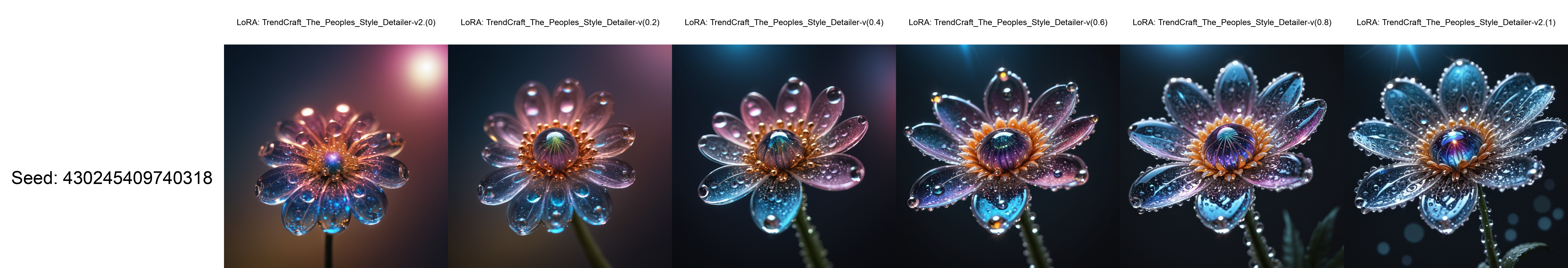 macro photo, sparkling magical fantasy glass flower dewdrop, very detailed, amazing quality, intricate, cinematic light, highly detail, beautiful, surreal, dramatic, galaxy fantasy colors