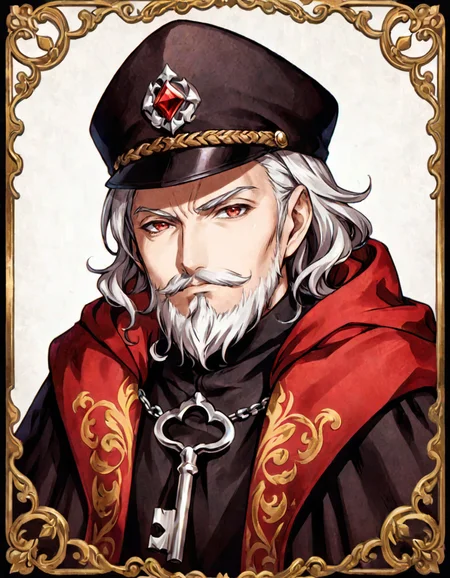 anime artwork photograph 1boy, Shaft, male focus, facial hair, hat, photoshop \(medium\), old man, beard, cape, official art, goatee, hood, mustache, white background, upper body, simple background, robe
<lora:sotn:.6>
<lora:offset_0.2:0.5>, 50mm . cinematic 4k epic detailed 4k epic detailed photograph shot on kodak detailed cinematic hbo dark moody, 35mm photo, grainy, vignette, vintage, Kodachrome, Lomography, stained, highly detailed, found footage . anime style, key visual, vibrant, studio anime, highly detailed